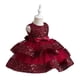 thumbnail image 5 of Vestido infantil Vestido de princesa Falda de lentejuelas de varias capas Falda Cumpleaños de bebé Anfitrión Actuación, 5 of 5