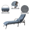 thumbnail image 6 of Crestlive Products 2pcs Blue Patio Steel Recliner Adjustable Chaise Lounge Chairs, 6 of 6
