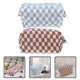 thumbnail image 5 of GOOHOCHY 2 bolsas de viaje para artículos de tocador, bolsas de maquillaje a cuadros, bolsas estéticas para cosméticos, bolsas de almacenamiento de maquillaje, 5 of 8