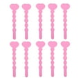 thumbnail image 6 of Unique Heart-shaped Key Design Sponge Hair Curlers Hairdressing Roller Pink, 6 of 6