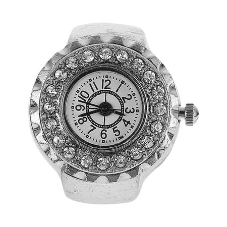 

Trend Fashion Women Ring Watch Diamond Finger Decoration Watch Ring Watch