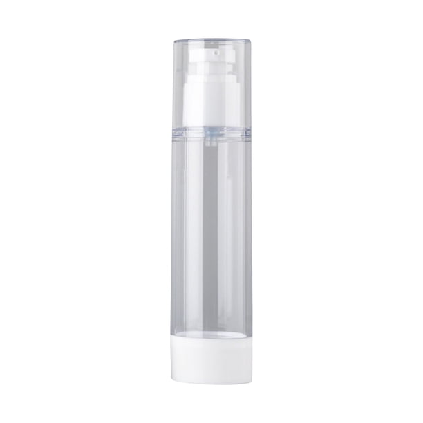 Fiudx Botellas con Bomba Transparentes, Envases Versátiles de 15 Ml, 30 Ml y 50 Ml, Diseño a Prueba de Fugas para Viajes, Ideales para Lociones, Perfumes y Bases de Maquillaje, Perfectas para Quienes