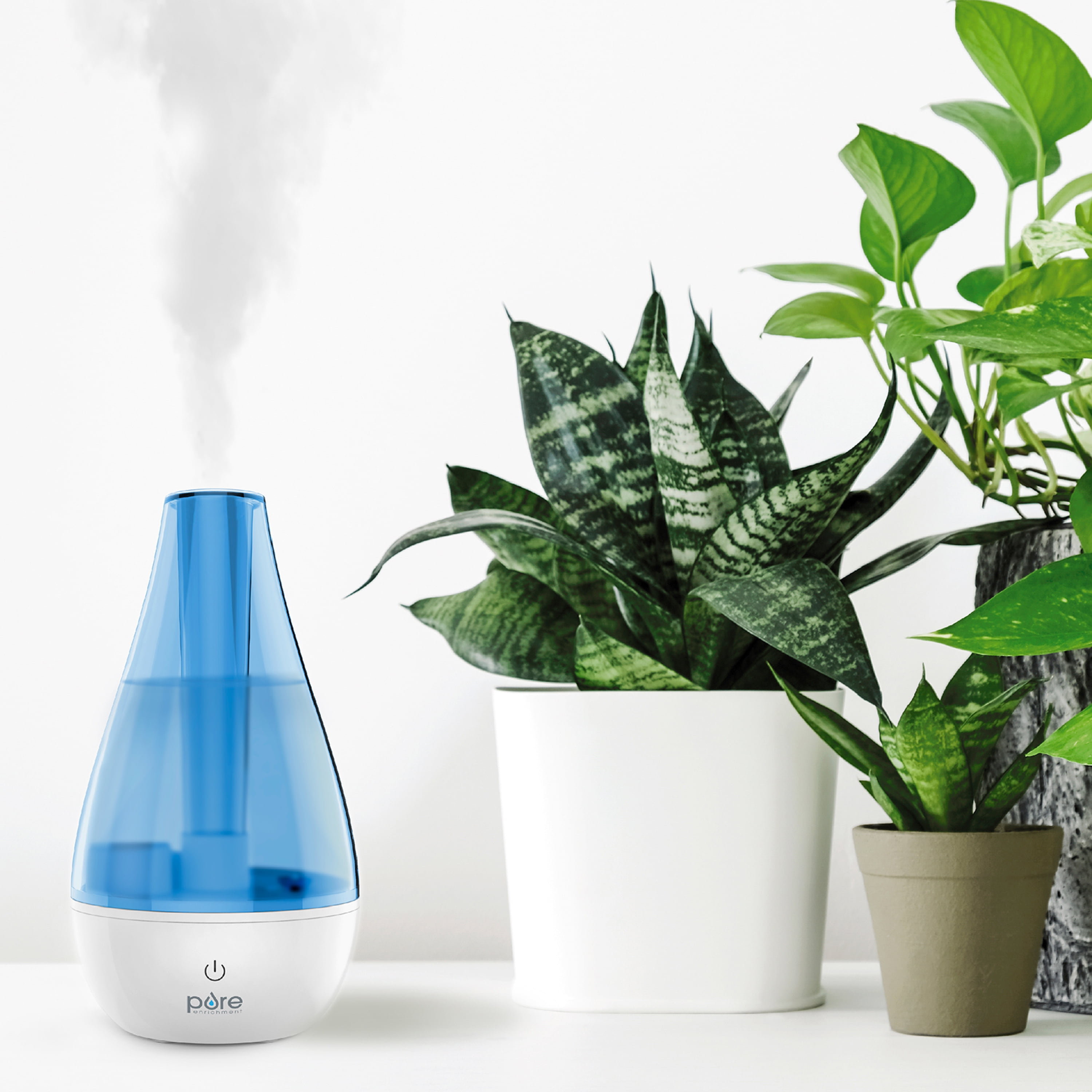Pure Enrichment Ultrasonic Cool Mist Humidifier, Blue