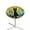 Cute Black Cat Daisy Leaf, variant on SEANATIVE Spandex Cocktail Table Covers for 24 Inch Round Table Washable High Top Table Cloth with Elastic Edged Round Tablecloth for Celebrations Parties, Hummingbird Floral Pattern