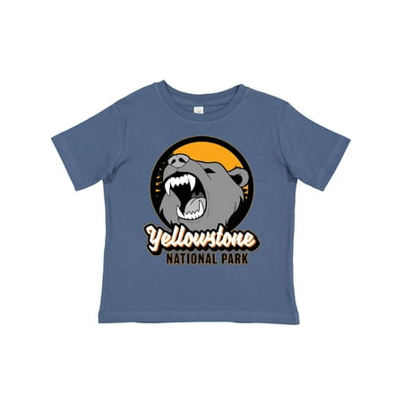 

Inktastic Yellowstone Growling Bear Gift Toddler Boy or Toddler Girl T-Shirt