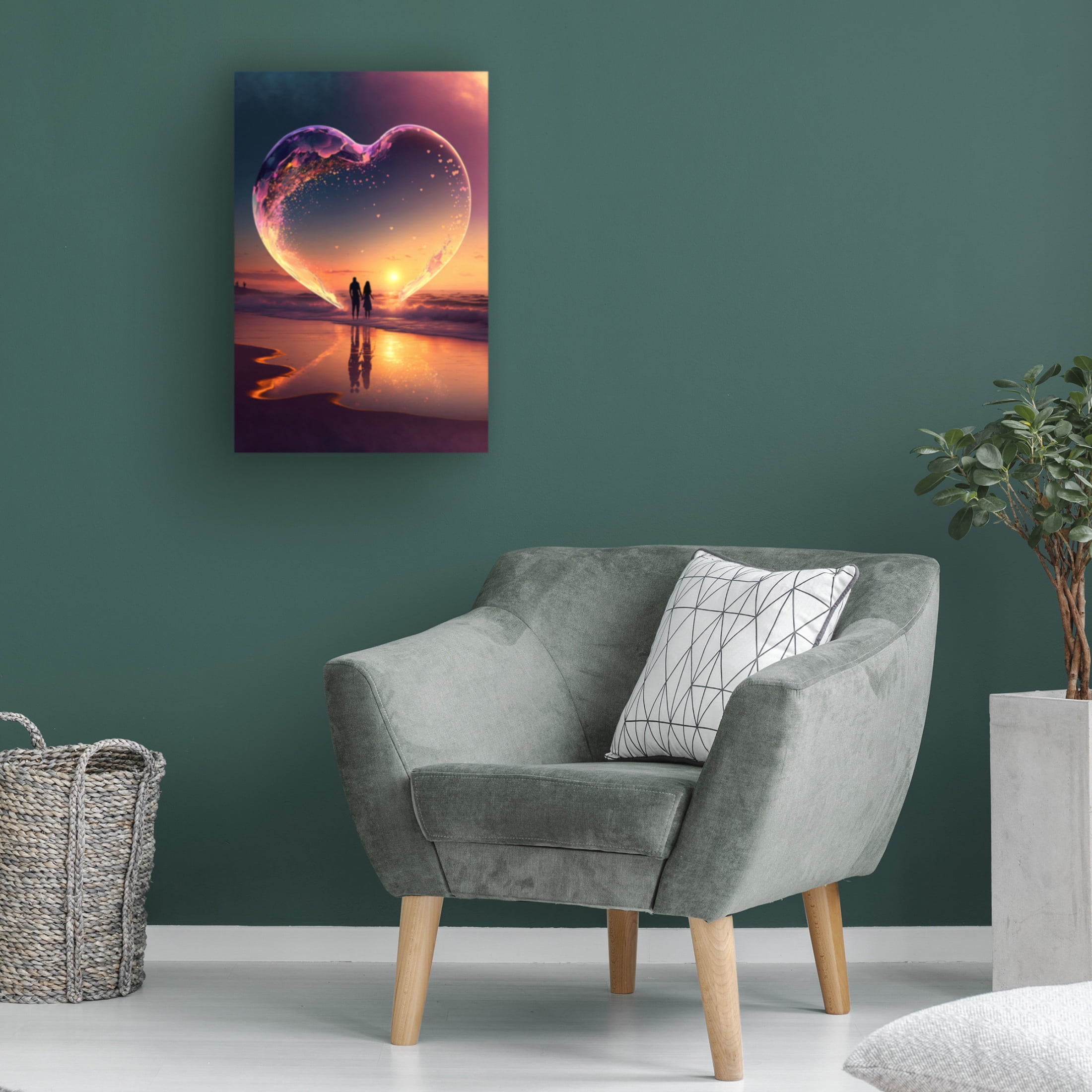 Canvas Wall Art - Ray Heere 'Love Is In The Air 5' Wall Art for Living Room, Bedroom, or Office Décor by Trademark Fine Art - 22 x 32 Inches