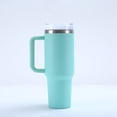thumbnail image 1 of No te lo pierdas S-tanley - Vaso de acero inoxidable aislado al vacío, con tapa y popote, vaso para agua, té helado o café, licuado y más 40OZ, 1 of 3