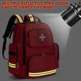 thumbnail image 4 of Gatycallaty First Aid Backpack Medical Emt First Responder Bag Empty  Emergency Home Health Hiking Trauma Travel Camping (Red, Large - pack of 2), 4 of 6