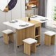 thumbnail image 5 of Dining Table for Home Folding Table Dining Table Household Desk Apartment Multi-Functional Computer Eettafels Home Furniture My Lux Decor Round, 5 of 22