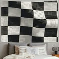 thumbnail image 2 of Orinice Checkered Pattern Tapestry Wall Hanging Unique Style Graphic Tapestries Home Wall Decor Art for Living Room Bedroom Apartment Farmhouse Dorm 60x50inch, 2 of 6