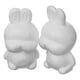 thumbnail image 5 of 2 piez de espuma de simulación artificial, adornos pintados de papel satinado, artesanía de bricolaje para decoración de bodas, accesori BLESIY Conejo de espuma de poliestireno, 5 of 8