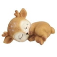 thumbnail image 3 of Figura decorativa de ciervo en miniatura para terrario, maceta para decorar tartas. Dormido, 3 of 7