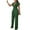Green, variant on QUYUON Linen Pants Women Clearance Fashion Casual Cold Shoulder Jumpsuit Suspender Jumpsuits Wide Leg Pant Boho Pants Women Full Length Pant Leg Loungewear Style P4805 Red L