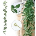 thumbnail image 5 of Artificial Green Leaf Garland Vine for Easter Spring Decor, Fireplace Mantel Windowsill Wedding, Flexible Plastic Hanging Plant Rattan, 5 of 7
