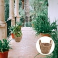 thumbnail image 2 of YEAHIBABY Handwoven Faux Rattan Plant Basket with Rustic Look for Home and Garden, 2 of 6