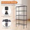 thumbnail image 3 of GIANNA 5-Wire Shelving Unit, Metal Storage Shelves, Easy Assembly Home Organizer for Pantry, Kitchen, Garage, Plant, 13.8" D x 35.4" W x 69.3" H, 3 of 6