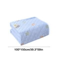 thumbnail image 3 of Qocolhg Summer Cooler Quilt, Washable & Lightweight Summer Comforter Cooling Blanket for All Season Use, Machine Washable, Bedding Soft Coverlet Conditioned Quilts for Kids, 39x59 inch, Blue, 3 of 7