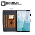 thumbnail image 3 of Dteck Lenovo Tab M10 HD 2nd Gen Case 10.1 Inch 2020 (Model: TB-X306F TB-X306X), Matte PU Leather Stand Protective Folio Case Auto Wake Sleep Smart Cover for Lenovo Tab M10 HD 10.1" , Brown, 3 of 5