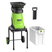 Steelite Heavy-Duty Electric Wood Chipper Shredder,120V 15-Amp Corded Leaf Mulcher with 50L Collection Bin, 1.75 Inch Cutting Diameter,Wood Chippers, Shredders, Mulchers