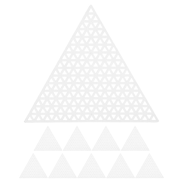 KAKOWELY shape canvas 10pcs Plastic Mesh Canvas Sheets Triangle Shapes Embroidery And Cross Stitch Canvas Sheets For Crafting And Sewing Projects Diy Needlework