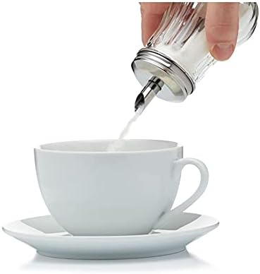 Sucrier En Verre Avec Couvercle Automatique - 250 Ml, Bec Verseur, étanche (lot De 2) - 12