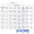 thumbnail image 3 of ITSAME Girls Outfit 2-Piece, Cute Bow Crewneck T-Shirt and Loose Pants Summer Casual Fashion Clothes Set Blue Size 12, 3 of 8