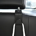 thumbnail image 3 of Wmool 2Black Carbon Fiber Auto Back Seat Headrest Hooks Storage Car Accessories, 3 of 8
