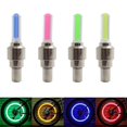 thumbnail image 3 of Luz de rueda LED verde, luz de válvula de rueda de neumático de señal de giro LED de 4 piezas para luz de neumático de rueda de motocicleta de bicicleta de coche, 3 of 5