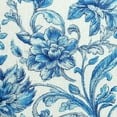 thumbnail image 6 of Autua Floral Pattern Blue White Round Tablecloth Stain-Resistant 100% Polyester 31"-35, 6 of 8