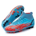 thumbnail image 3 of Zapatos de fútbol para hombre, botas de fútbol para entrenamiento al aire libre, AG/TF, hierba, antideslizante, tobillo alto, zapatillas cómodas, talla 35-45, novedad de 2022, 3 of 5