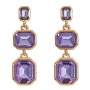 Seren Jewelry Women's Crystal Gem Statement Earring
