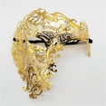 thumbnail image 1 of Masque pour Femmes, Costume Cosplay Demi-Visage Incrusté de Strass en Métal pour Soirée Bal Fête, 1 of 7