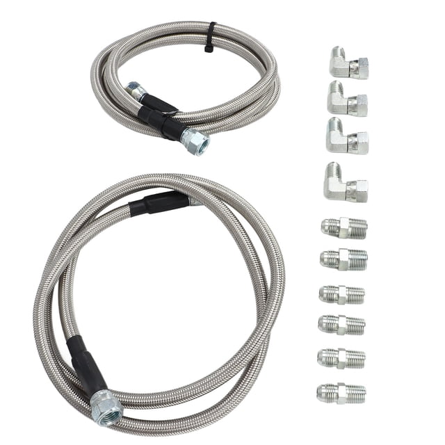 TH350, Metal Adjustable Professional Flexible Transmission Cooler Line Stable High Strength With 10 Adaptors For Car