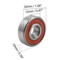 thumbnail image 5 of Universal 6201RS Deep Groove Rubber Sealed Ball Bearing 32 x 12 x 10mm, 5 of 6
