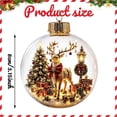 thumbnail image 3 of Glowing Christmas Story Ornament,Light Up Mini Holiday Scene,Christmas Tree Hanging Ornaments,Christmas Scene In Clear Acrylic Ball,Festive Keepsake Gift for Home Christmas Xmas Party Decoration, 3 of 8