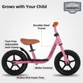 thumbnail image 2 of Bicicleta de equilibrio JOYSTAR Kids de 12 pulgadas para 3 a 5 años, rosa, 2 of 9