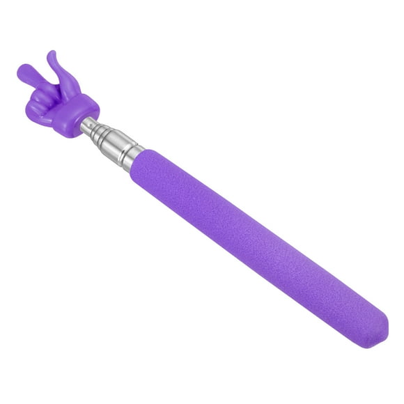 Unique Bargains Telescopic Teachers Pointer Stick, 1 Pcs Classroom Hand Finger Pointer, Purple