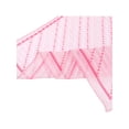 thumbnail image 5 of INSPIRE CHIC Women's Floral Printed Cotton Blended Scarves, 21.7" Small Square Flowers Headscarf Neckerchief Stripes Hearts-Pink, 5 of 6