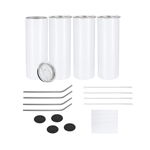 ckepdyeh Sublimation Tumblers Bulk 20 Oz Skinny, Stainless Steel Double