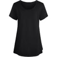thumbnail image 2 of Camiseta de maternidad para mujer, de manga corta, lisa y de doble capa, suave, para amamantar., 2 of 5