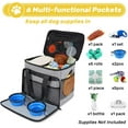 thumbnail image 7 of 6 Set Large Dog Travel Bag with Food Containers, Bowls & Pouch for Pet Supplies, 7 of 7