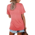 thumbnail image 3 of Camiseta Casual de Mujer Lunivop con Escote Cuadrado y Manga Corta, 3 of 3