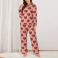 thumbnail image 2 of Sikiie Basset hound dog with paw Pajamas Set Long Sleeve Sleepwear Womens Button Down Nightwear Pj Sets-Large, 2 of 7