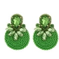 thumbnail image 2 of SPRING PARK Earrings Men's Women's Round Braided Pierced Ear Studs Earrings, 2 of 8