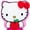 Hello Kitty, variant on Embellished 24" Licensed Character Cloud Pillow