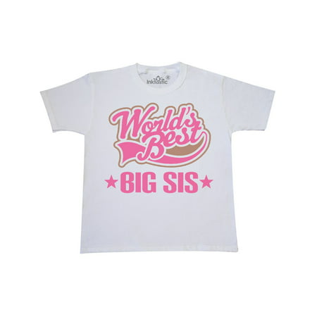 Sister Worlds Best Big Sis Youth T-Shirt (World's Best Sister Trophy)