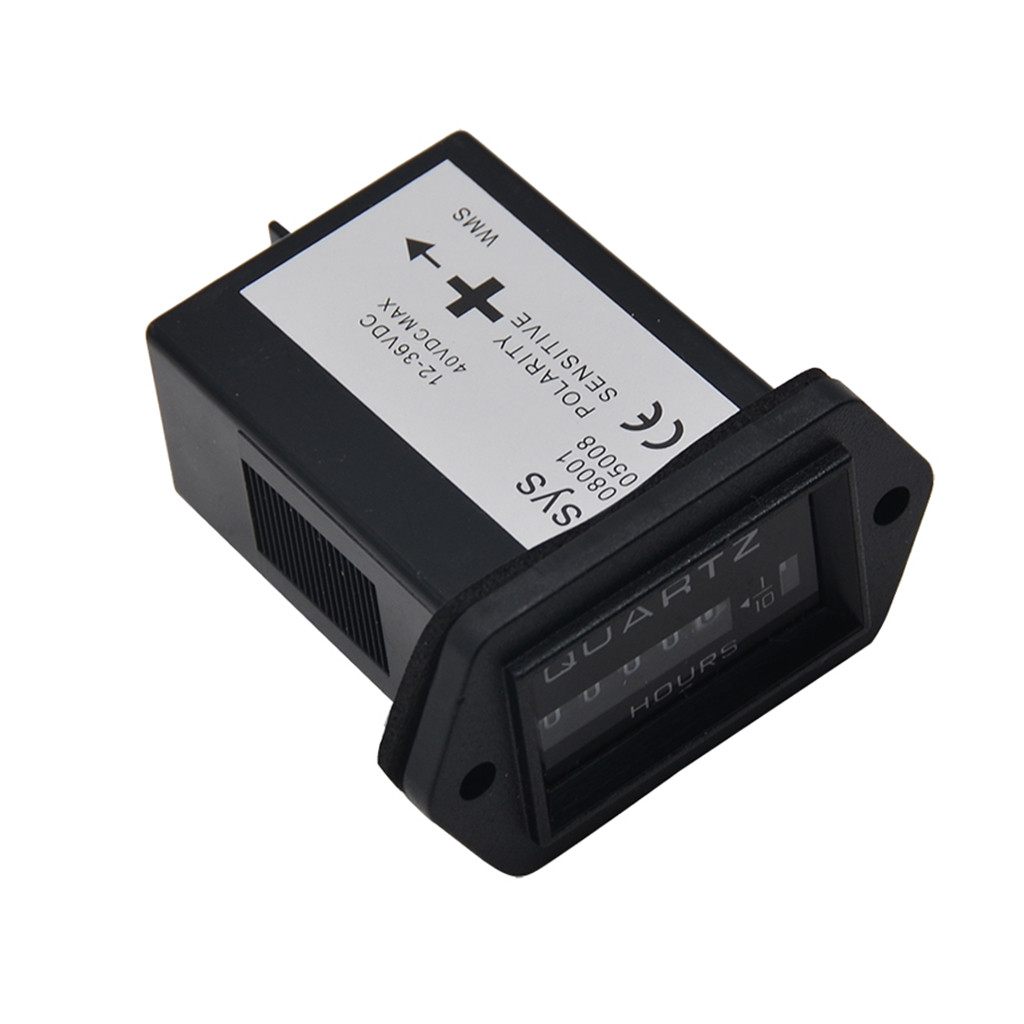 RKZDSR 12V to 36V Truck Tractor Outboard Engine Hour Meter Rectangular ...