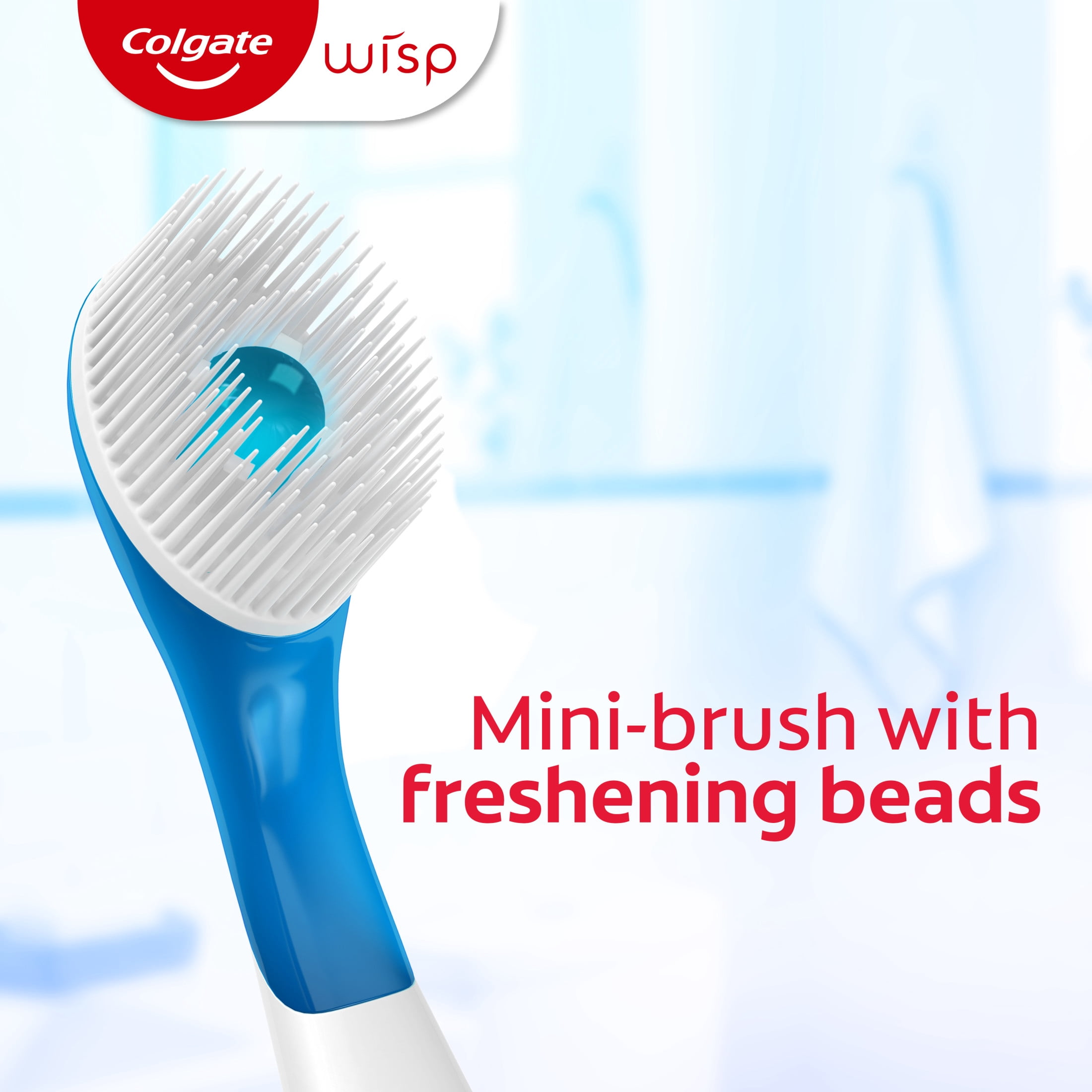 (4 pack) Colgate Max Fresh Wisp Disposable Travel Toothbrushes, Mini Toothbrush, Peppermint, 24 Count