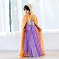thumbnail image 4 of KAWELL Princess Full Length Girls Cloaks Yellow Halloween Costume Capes for Child 3-12 Years, 4 of 6