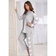 thumbnail image 6 of Dreams & Co. Plus Size Side Print Pajama Set, 6 of 6